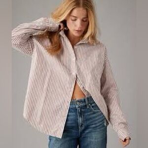 AE Striped Button Up Shirt